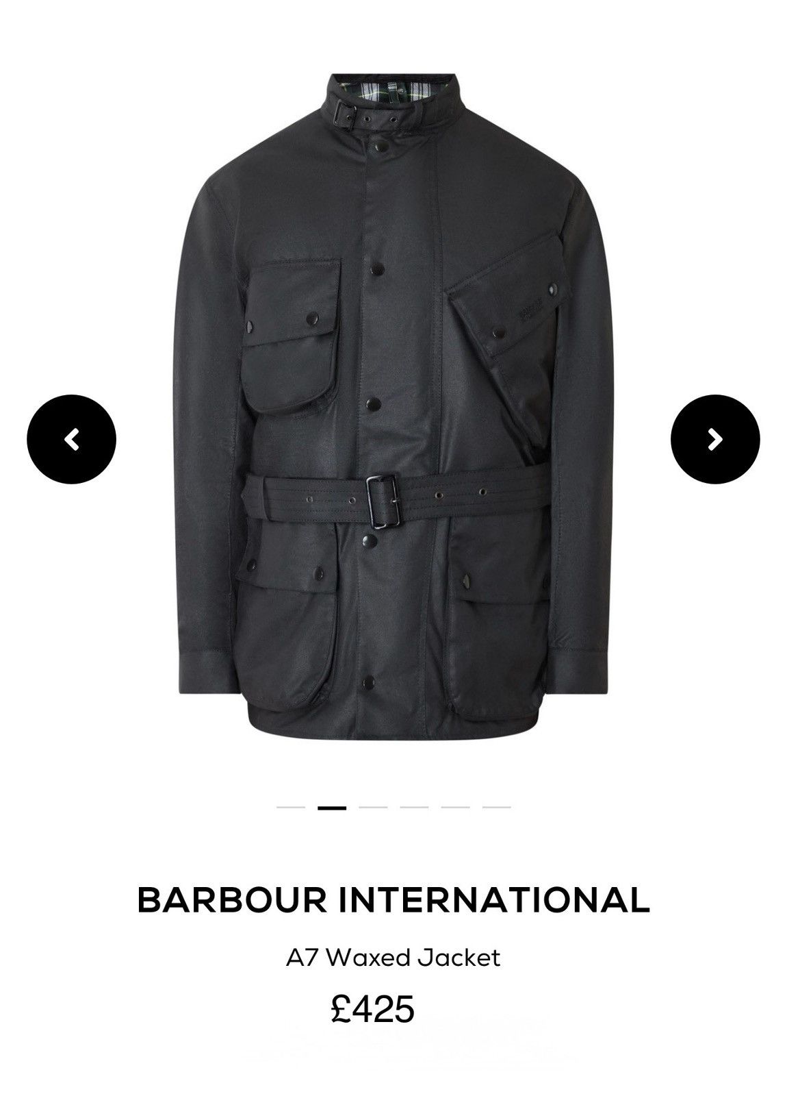 Barbour 🏴󠁧󠁢󠁥󠁮󠁧󠁿❗️NEW Barbour International A7 Wax Jacket Reflective Retro Size US M / EU 48-50 / 2 - 3 Thumbnail