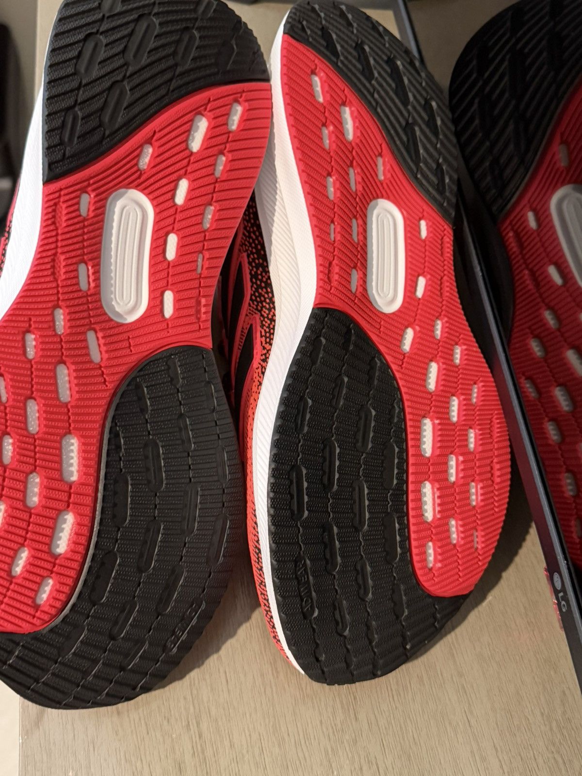 Adidas Size 10.5- Adidas Ultrarun 5 Lucid Red Black White Size US 10.5 / EU 43-44 - 6 Thumbnail