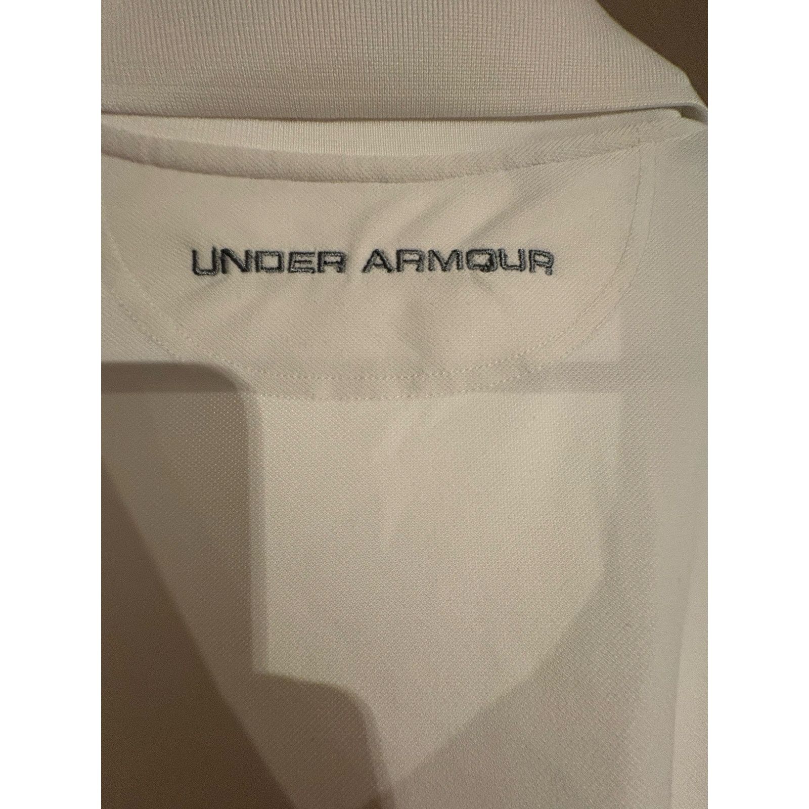 Under Armour Under Armour HeatGear Men’s White Polo Shirt – XL Regular Size US XL / EU 56 / 4 - 8 Thumbnail