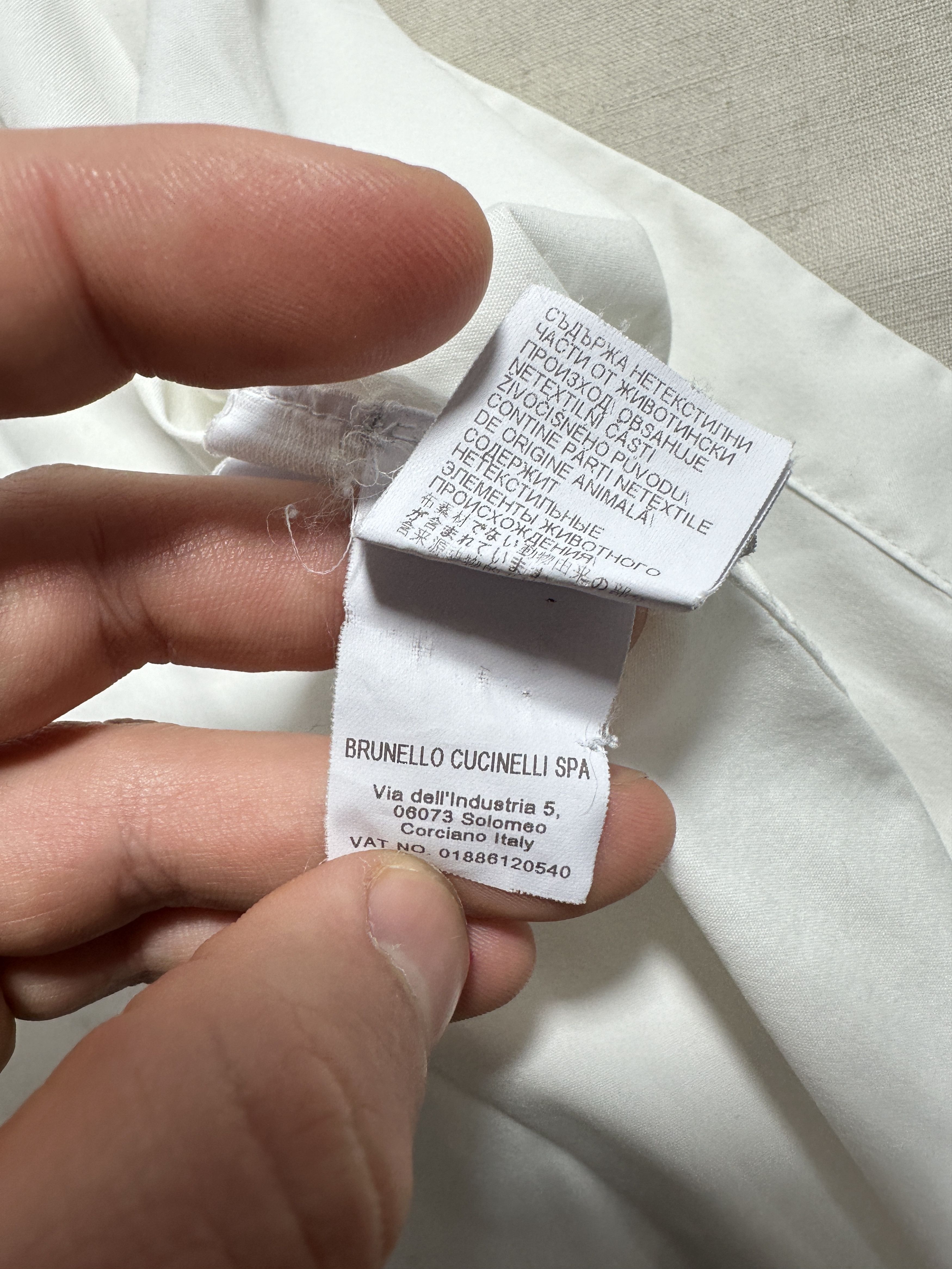 Brunello Cucinelli Brunello Cucinelli White Hidden Button Stretch Shirt Size M Size M / US 6-8 / IT 42-44 - 13 Thumbnail