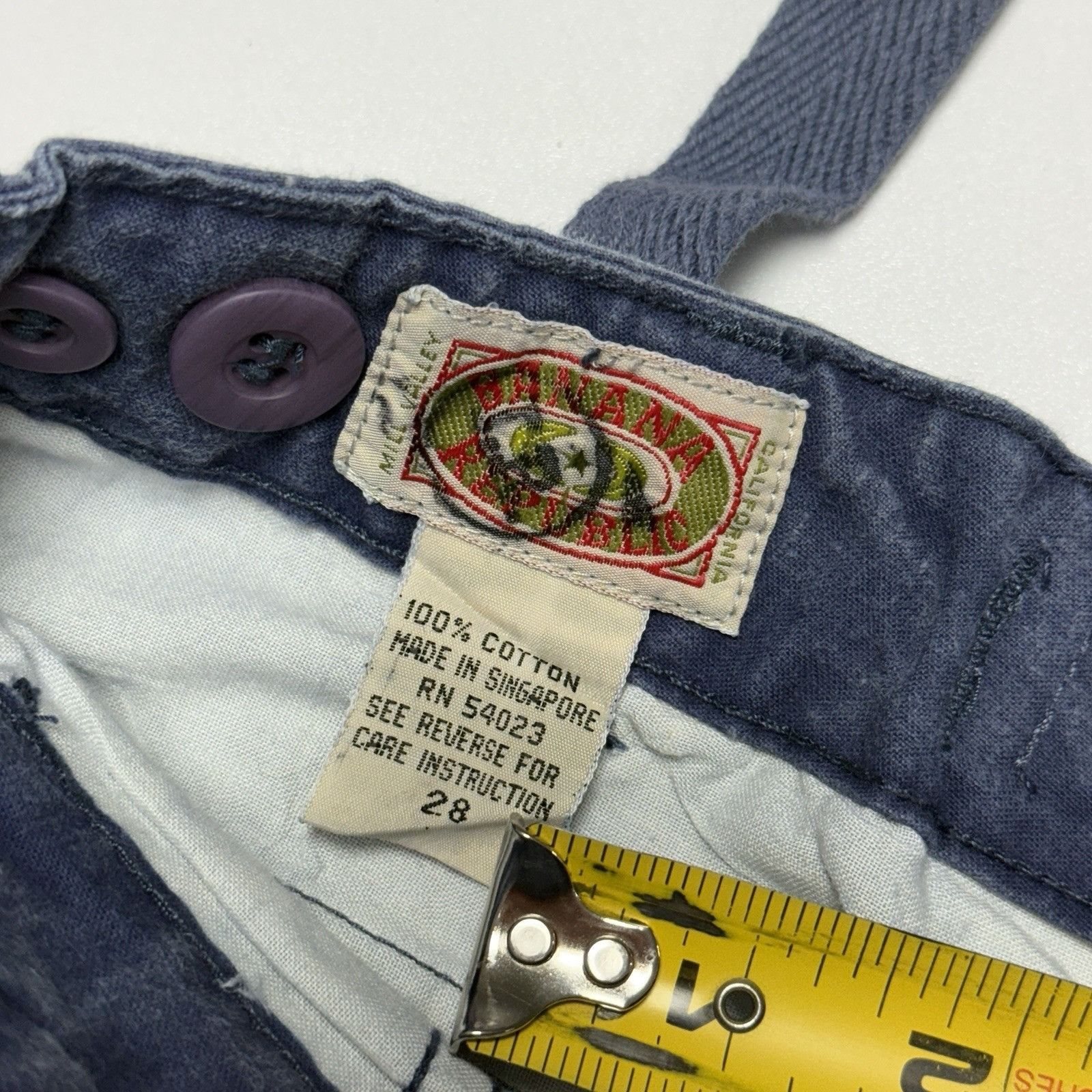 Banana Republic VTG Banana Republic Pants Womens 28 Blue Faded Retro 90s Y2K Size 28" / US 6 / IT 42 - 6 Thumbnail