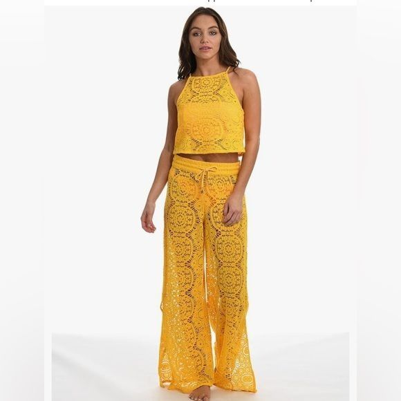 Sunshine 79 crochet swim coverup top