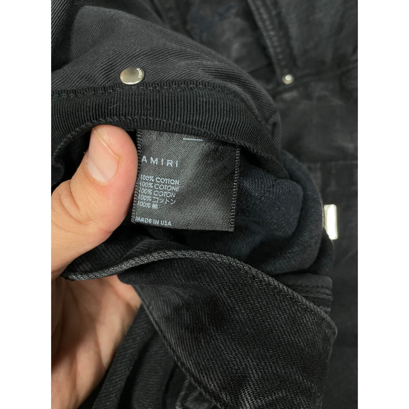 Amiri Amiri Side Logo Black District 1 Size 36 New Size US 36 / EU 52 - 6 Thumbnail