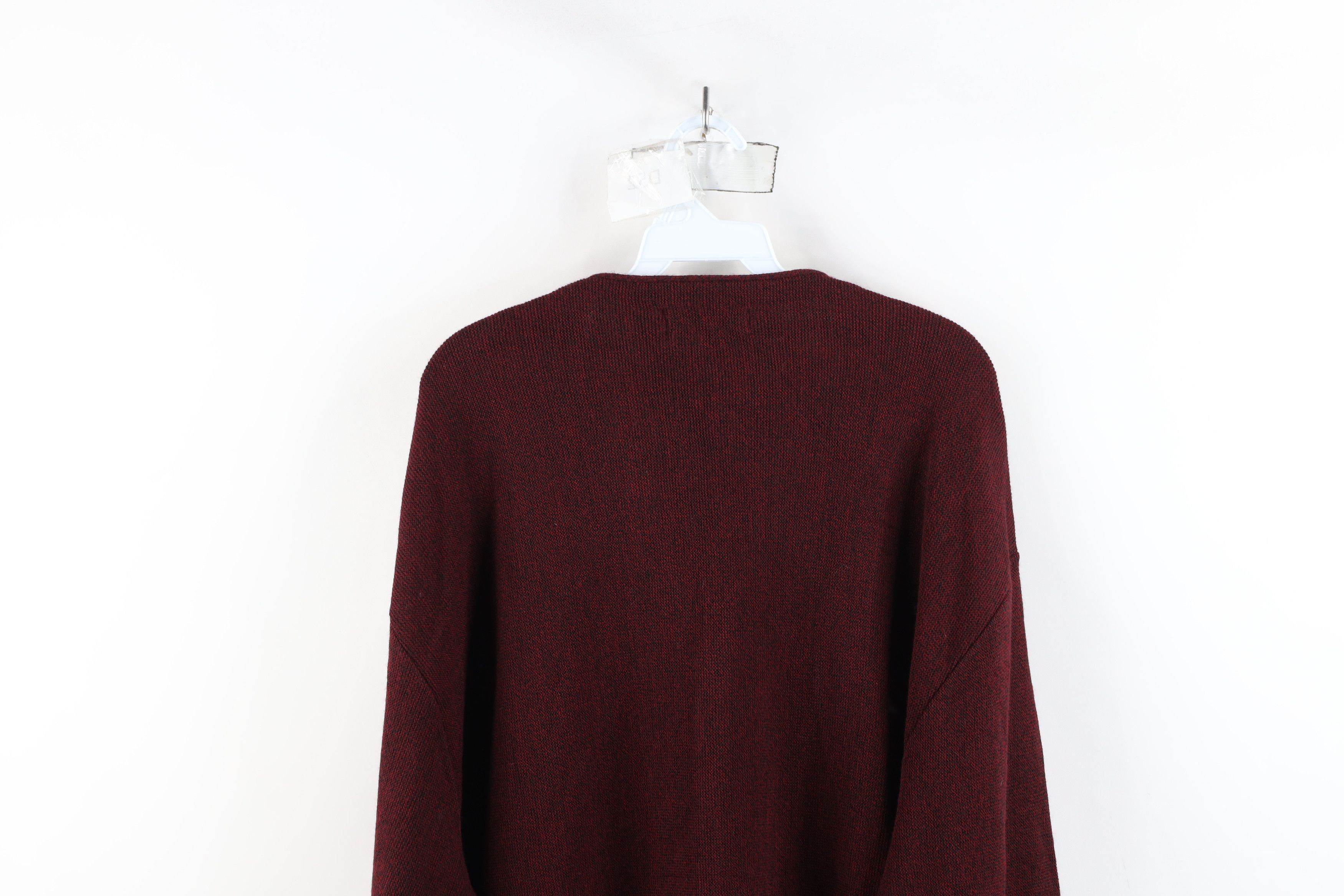 Vintage Vintage 90s Streetwear Cardigan Sweater Heather Red USA Size US XL / EU 56 / 4 - 10 Thumbnail