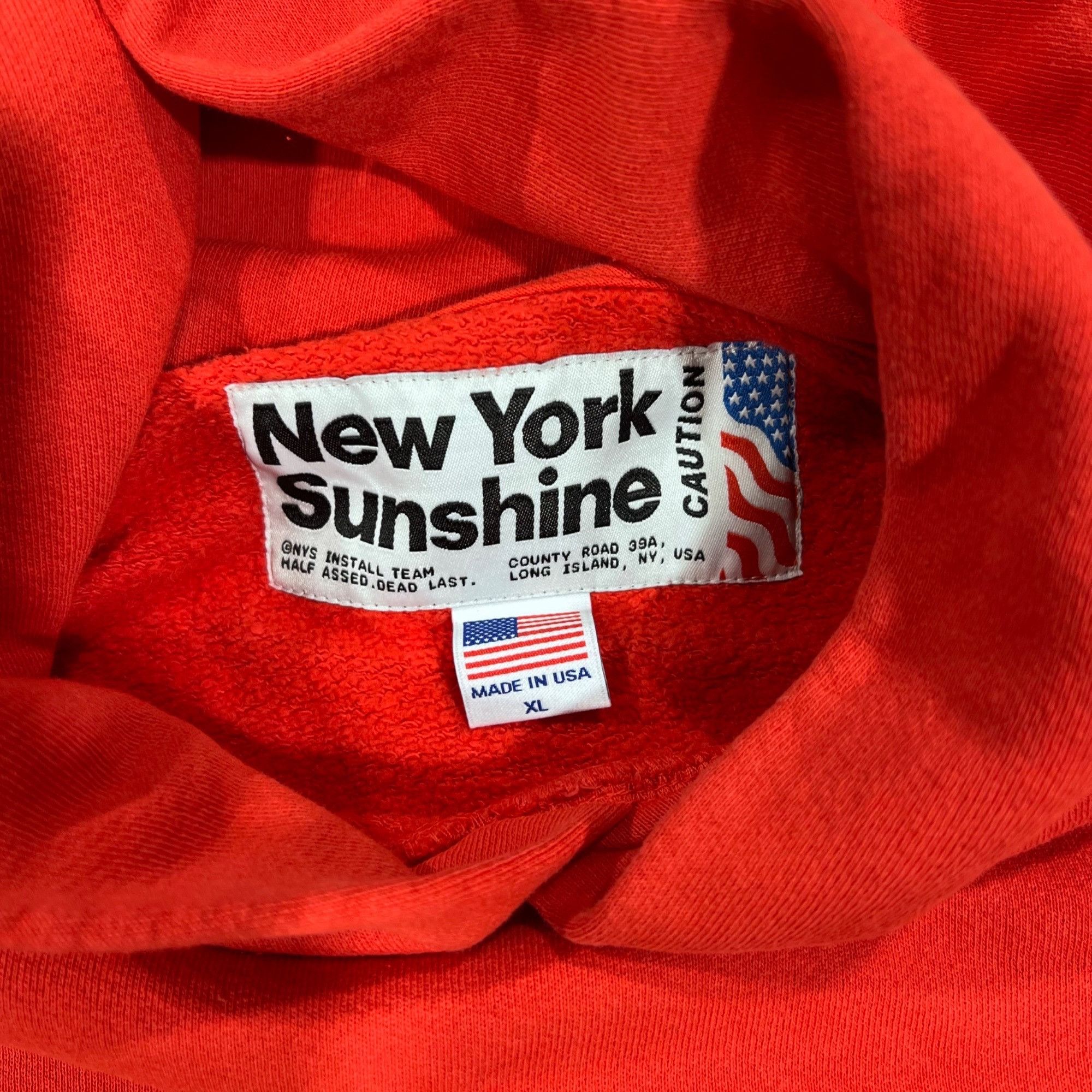 New York Sunshine NEW YORK SUNSHINE x DURYEA'S RED HOODIE SZ XL Size US XL / EU 56 / 4 - 4 Thumbnail