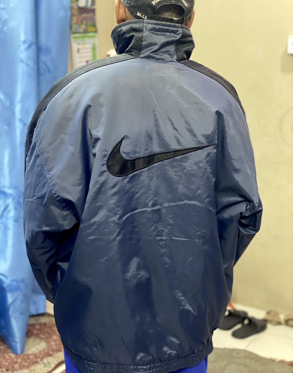 Vintage Vintage 90s Nike Half Zip Up Bomber Jacket Size US L / EU 52-54 / 3 - 16 Thumbnail