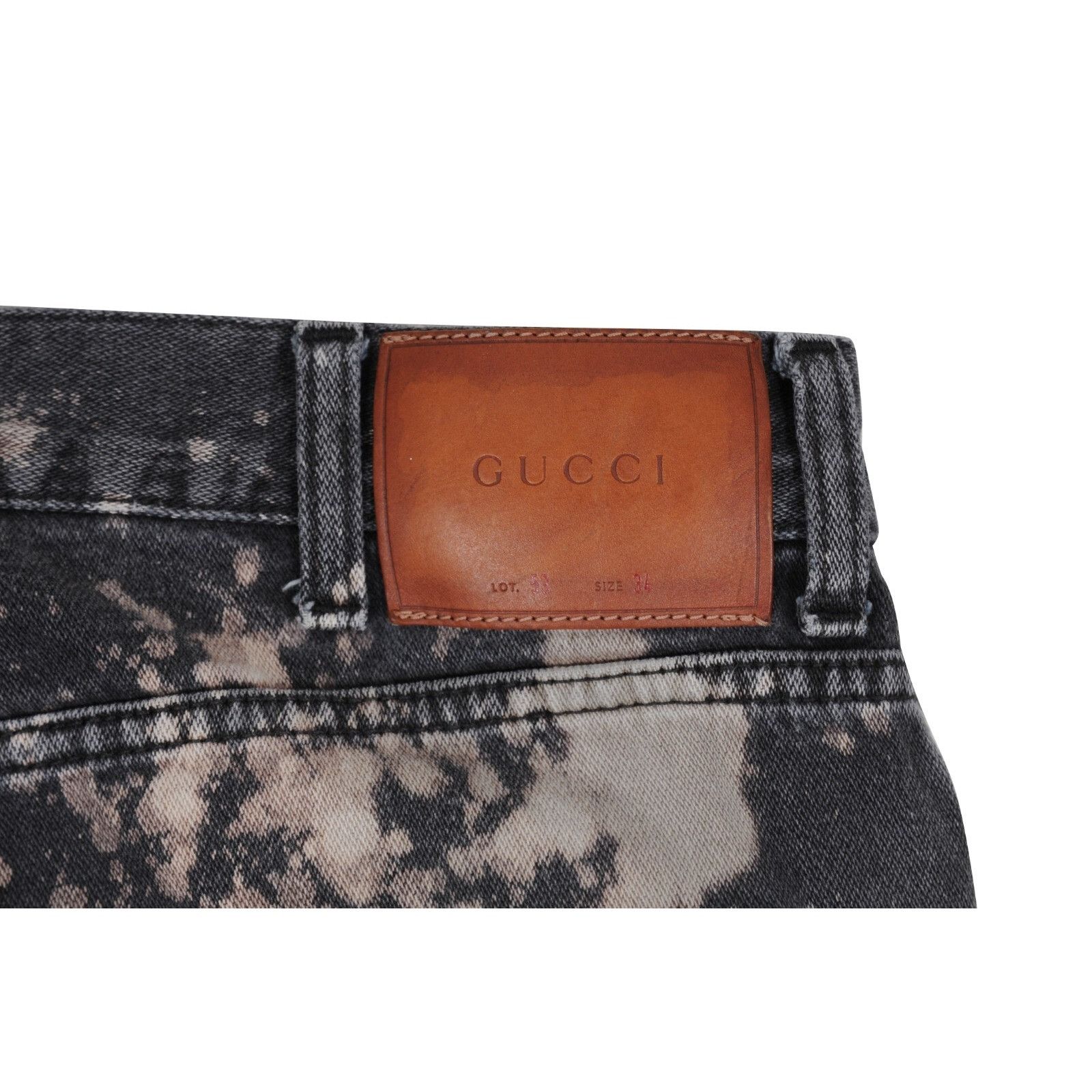 Gucci Bleached Acid Wash Grey Denim Jeans Size US 34 / EU 50 - 12 Thumbnail
