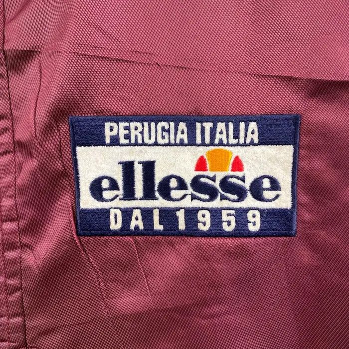 Ellesse Vtg 90’ ELLESSE PERUGIA ITALIA Maroon Winter Coach Jacket Size M / US 6-8 / IT 42-44 - 6 Thumbnail