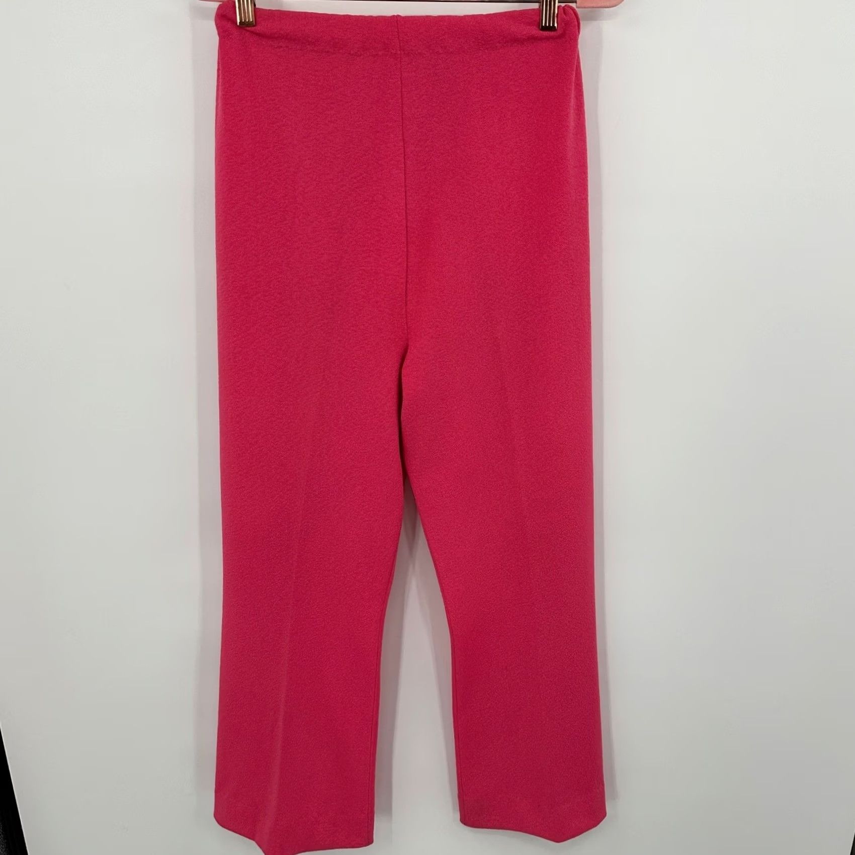Talbots VINTAGE Talbott Traveler Womens Pants Dress Pants Pink Knit Flared Elastic Waist 30 in Size 16 Size 38" / US 16 / IT 52 - 4 Thumbnail