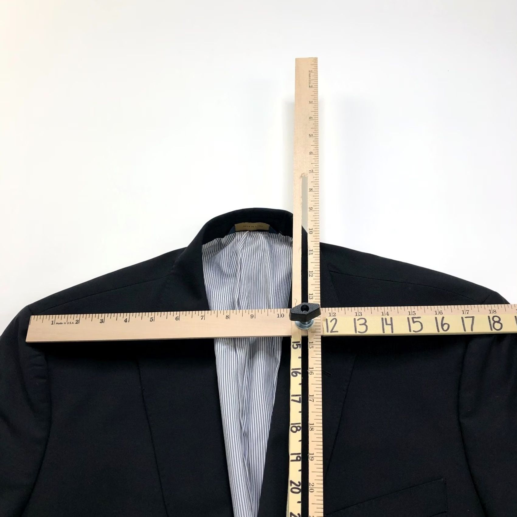 Brooks Brothers Brooks Brothers Explorer Madison Fit Long Button Blazer Jacket 45 Black Men Size 48R - 5 Thumbnail