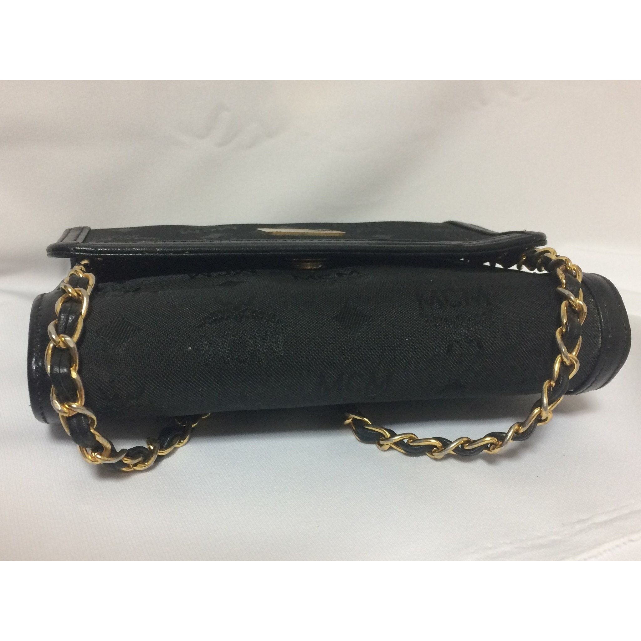 MCM Vintage MCM black nylon monogram clutch shoulder bag Size ONE SIZE - 3 Thumbnail