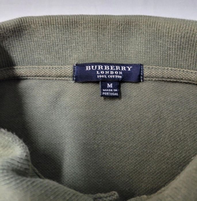 Burberry Burberry Army Green Polo Shirt Men's Medium M | Grailed