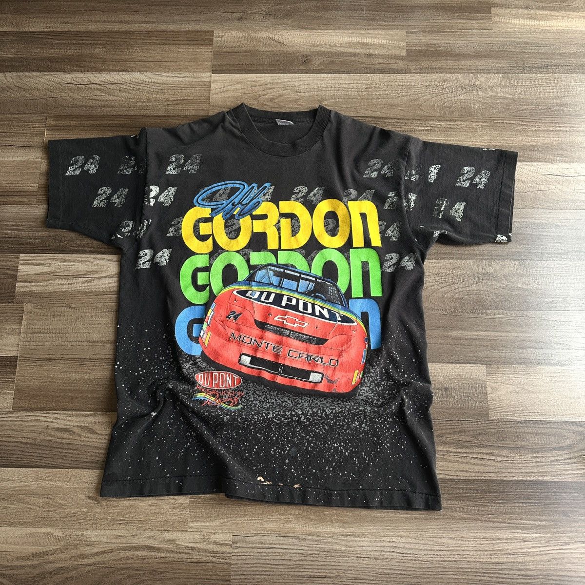 Vintage Vintage 1995 Nascar Jeff Gordon Tshirt Size US XL / EU 56 / 4 - 1 Thumbnail