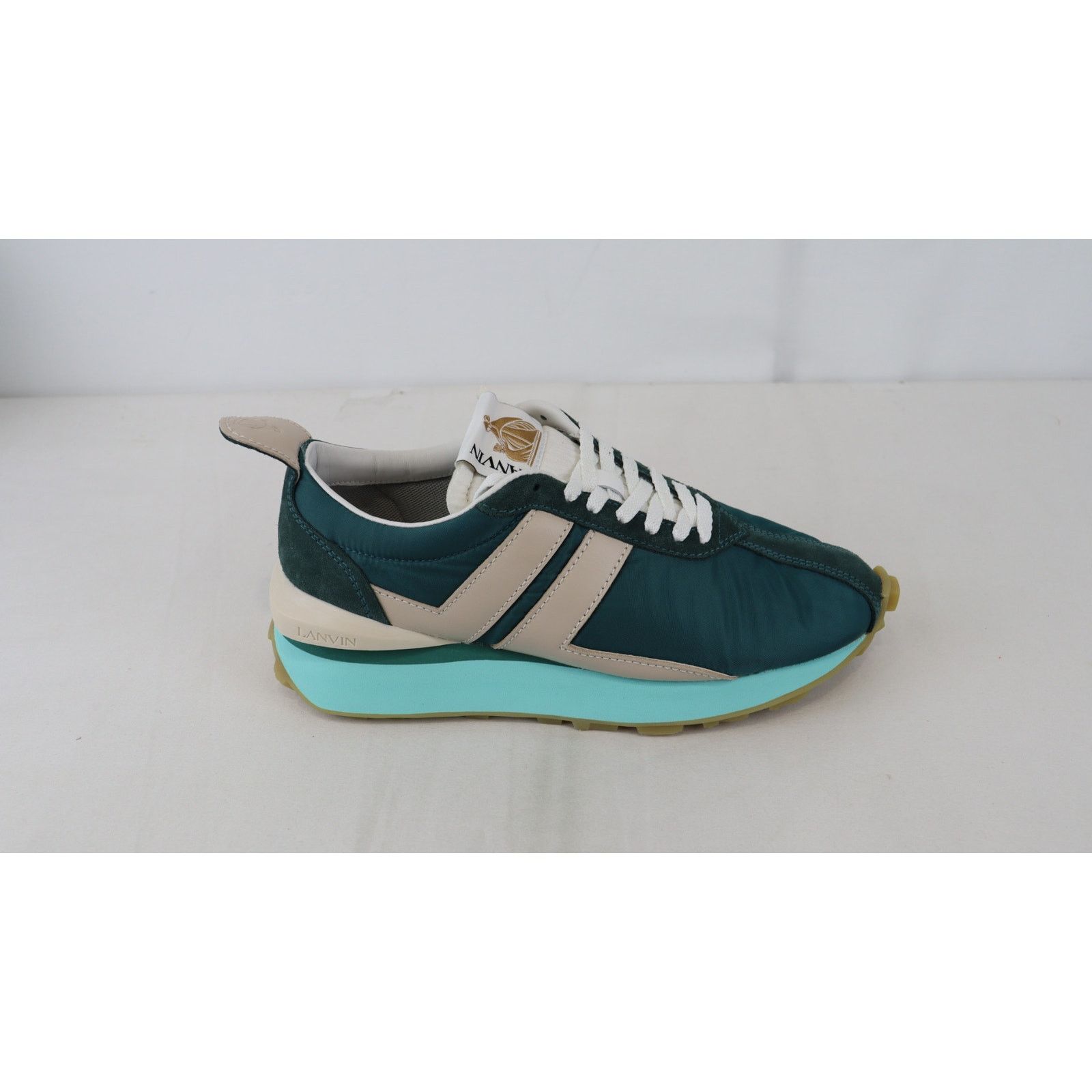 Lanvin o1rshd1 Bumpr Sneaker in Teal White Size US 8 / EU 41 - 7 Thumbnail