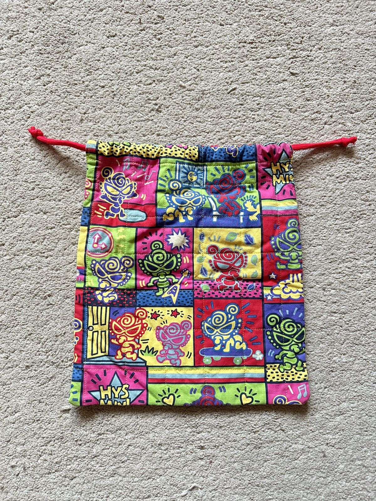 Hysteric Glamour 1990s Hysteric glamour Keith Harring Pop Art Drawstring Bag Size ONE SIZE - 3 Thumbnail