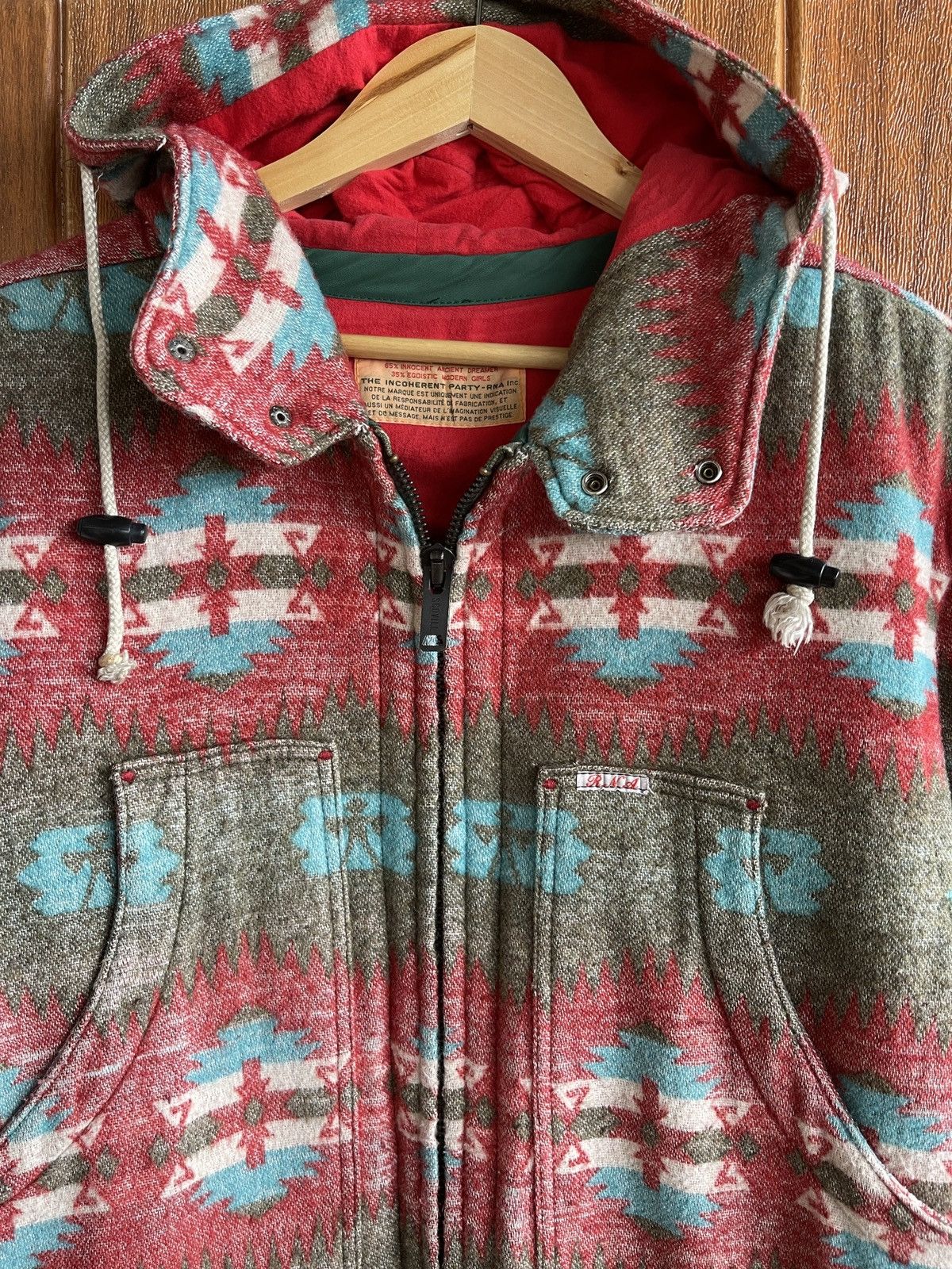 Vintage Very Rare🔥Vtg 60s/70s Rna Inc Native Navajo Heavy Jacket Size US XL / EU 56 / 4 - 3 Thumbnail