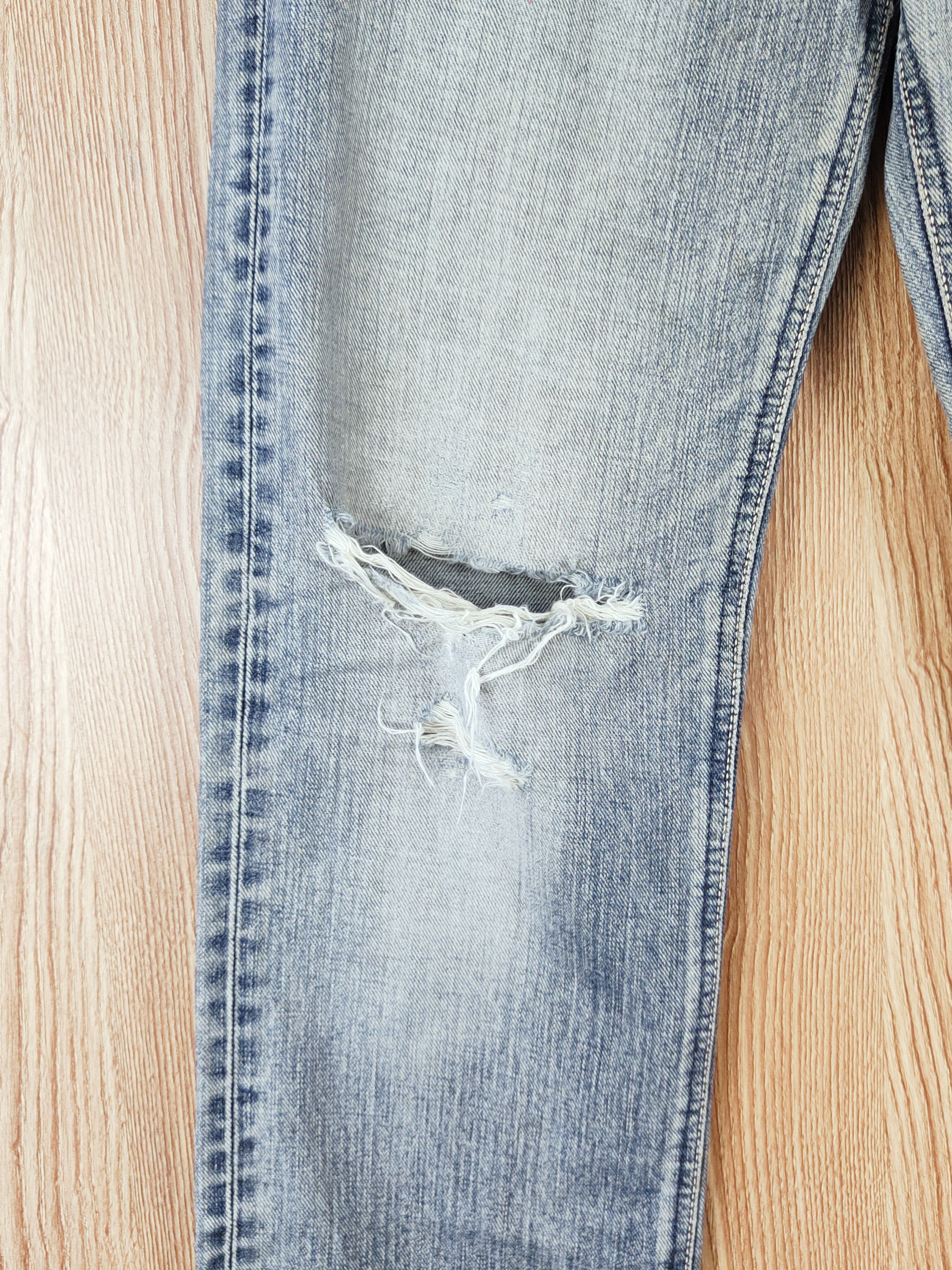 Japanese Brand Lee Blue Distressed Ripped denim Jeans #W503 Size US 30 / EU 46 - 4 Thumbnail