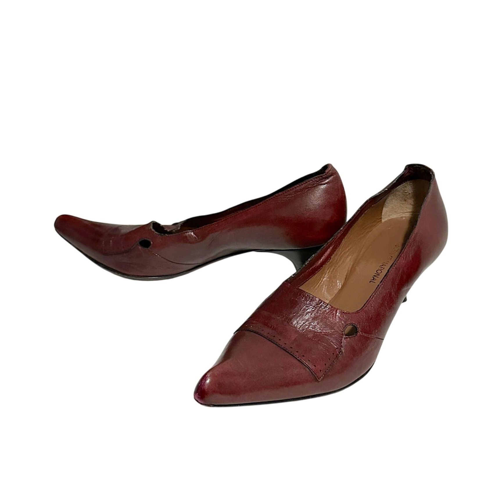 Costume National Vintage Y2K Costume National distressed pumps 38.5 EU, Dark Size US 8.5 / IT 38.5 - 4 Thumbnail