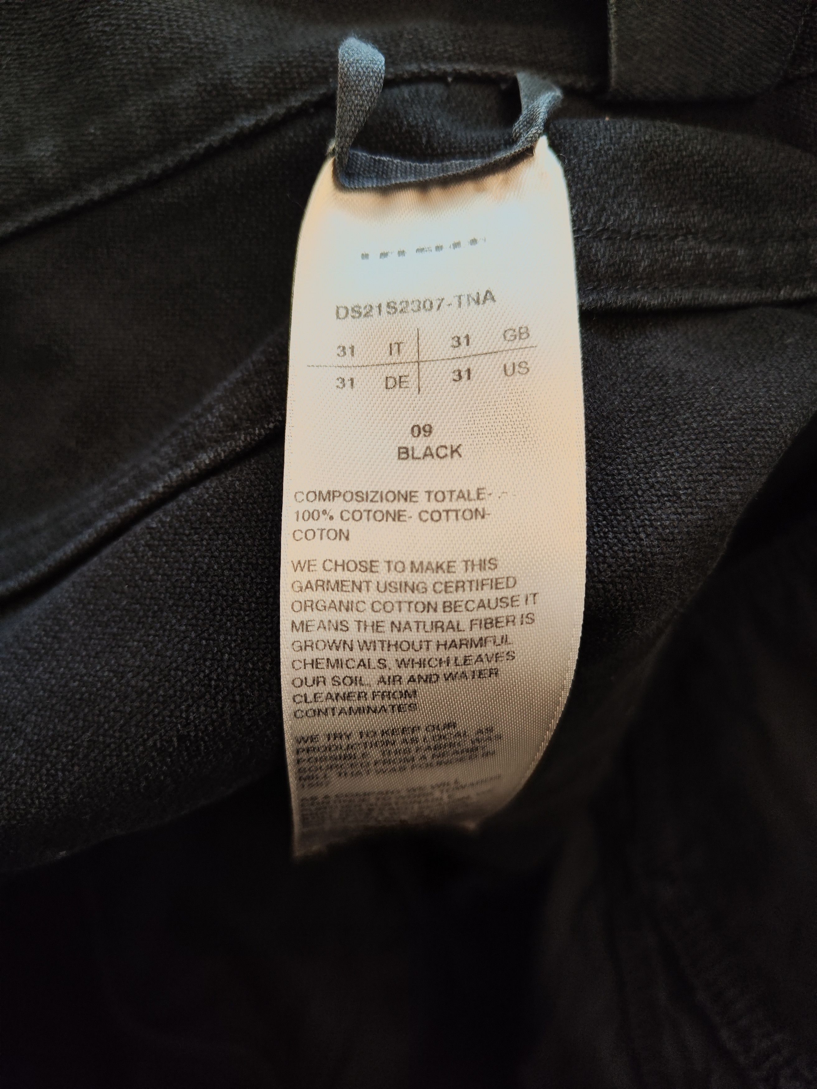 Rick Owens Drkshdw Canvas collapse cropped Size US 31 - 7 Thumbnail