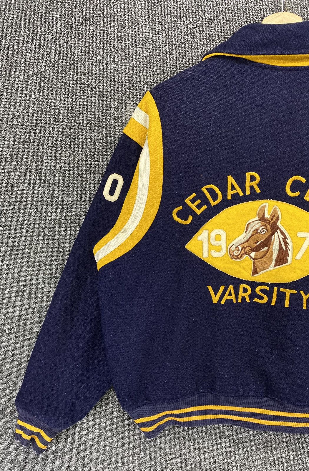 Vintage Vintage 70s Felco Cedar Cliff Wool Varsity Jacket Size US M / EU 48-50 / 2 - 3 Thumbnail