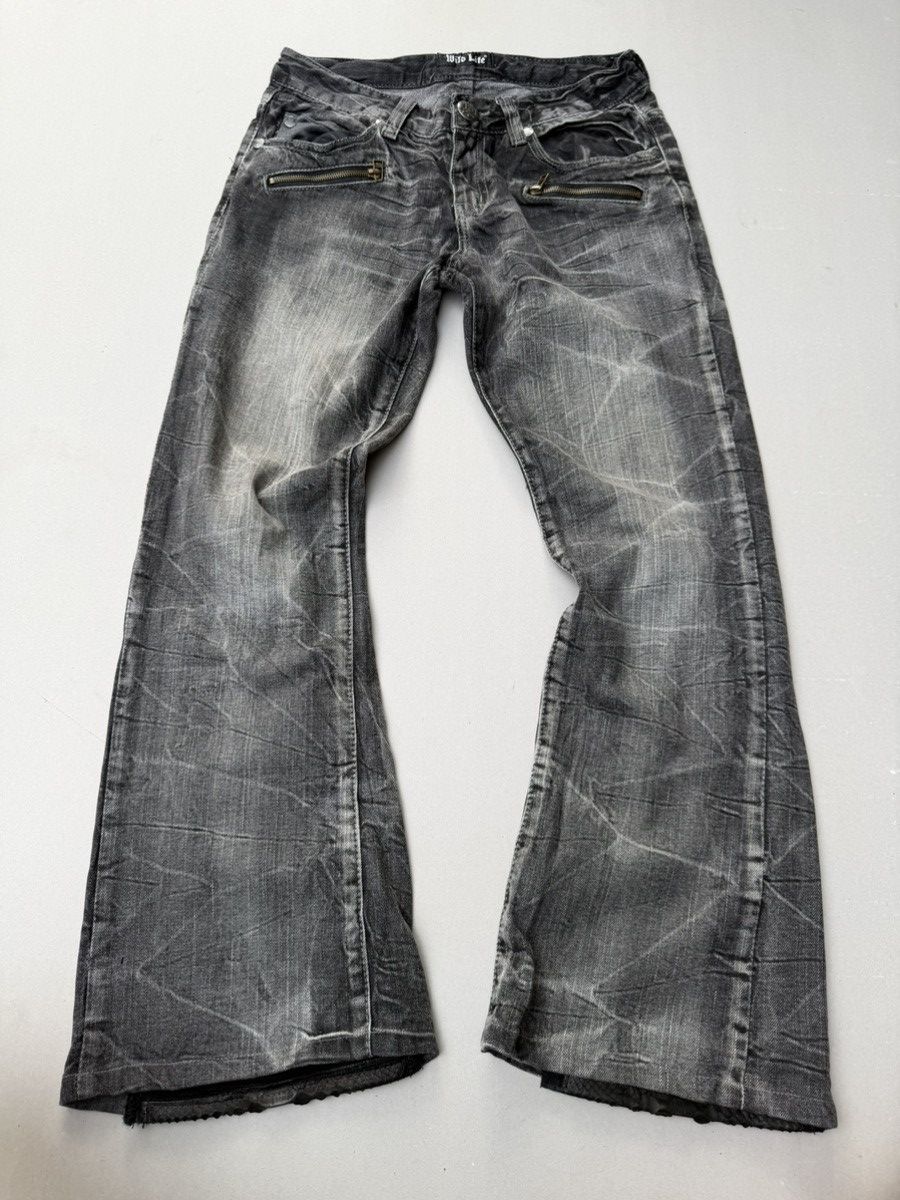 Japanese Brand Wild Life lace up flare jeans Size US 30 / EU 46 - 1 Thumbnail