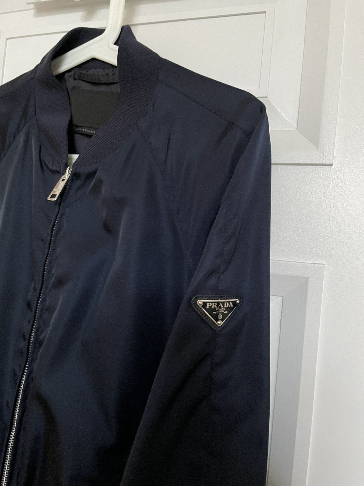 Prada Prada men’s Navy nylon light bomber jacket Size US S / EU 44-46 / 1 - 2 Thumbnail