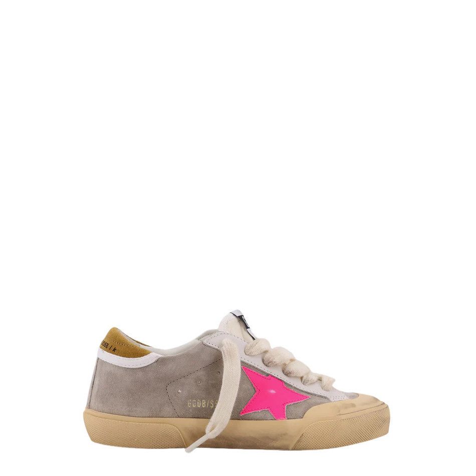 GOLDEN GOOSE Super Star Women's Gray/Pink Sneakers New & Aut