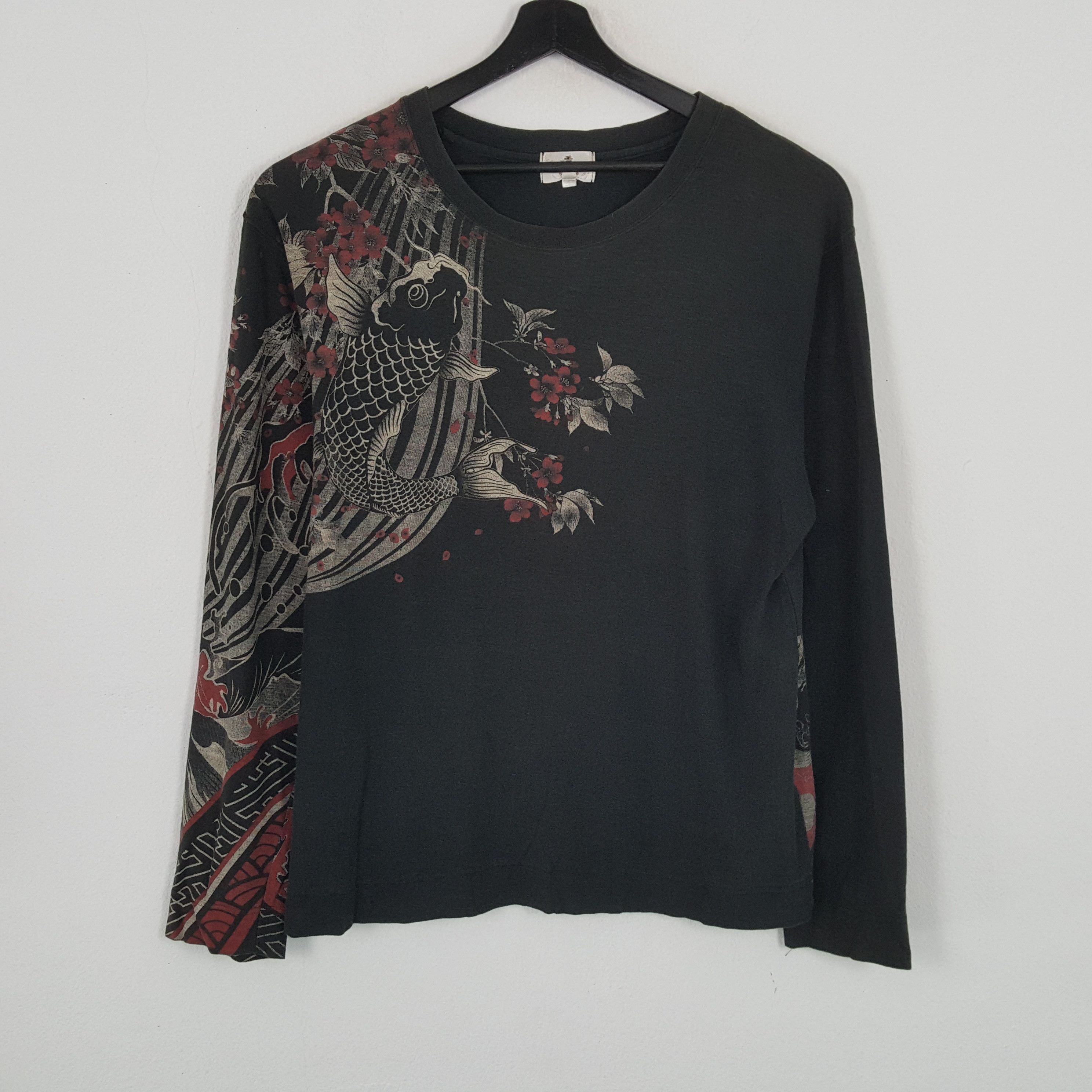 Japanese Brand KARAKURI TAMASHI Japanese Fashion Style Tshirt Size US XL / EU 56 / 4 - 3 Thumbnail