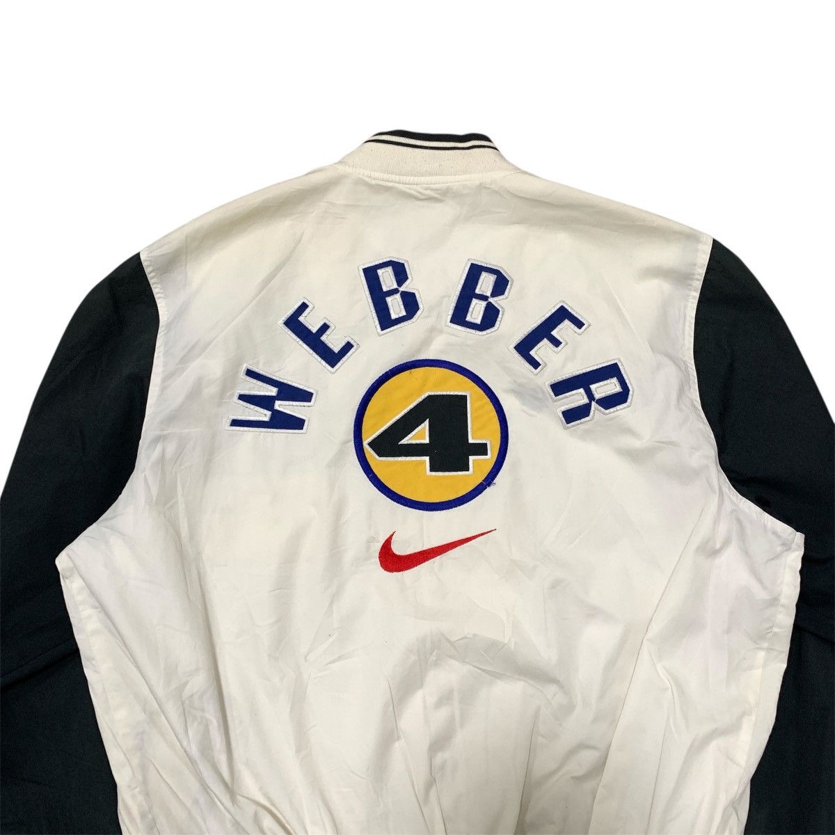 Nike Vintage Nike Chris Webber Lightweight Varsity Jacket Size US L / EU 52-54 / 3 - 2 Thumbnail