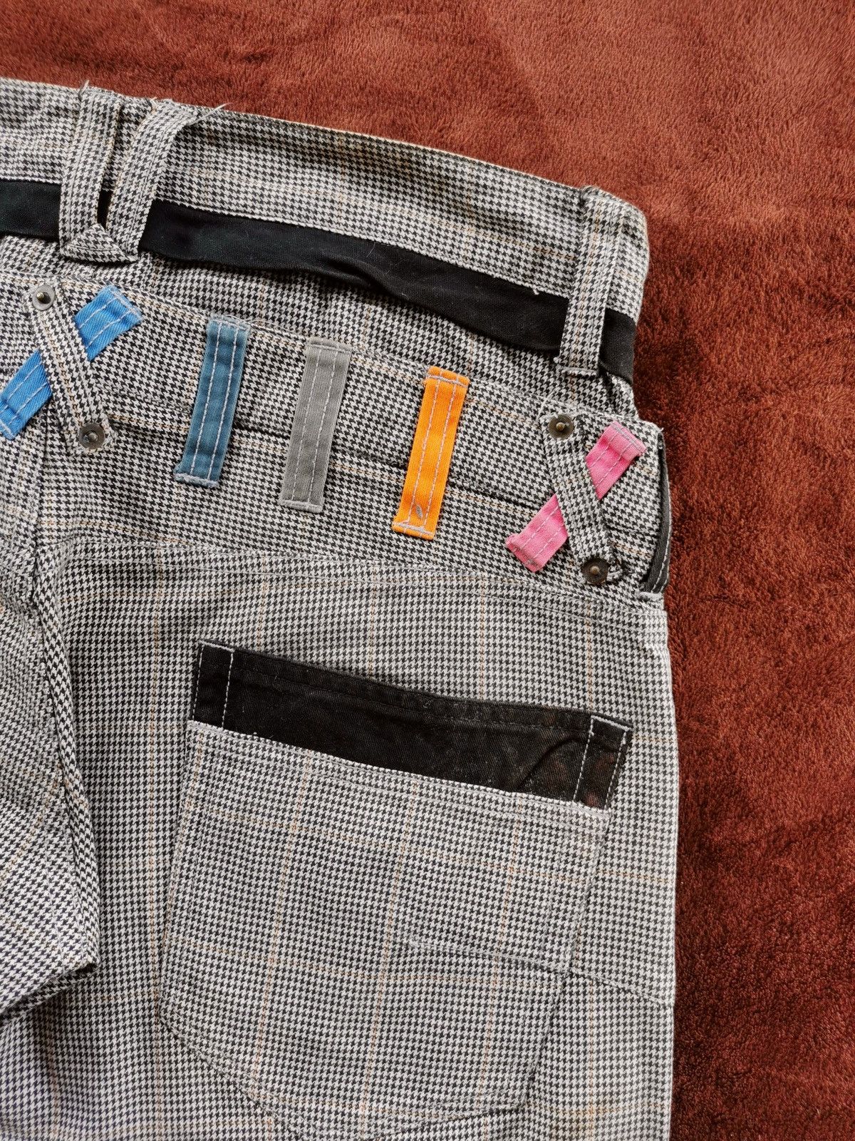 5351 POUR LES HOMMES Double-waist Root Three rainbow checkered pants Size US 32 / EU 48 - 8 Thumbnail