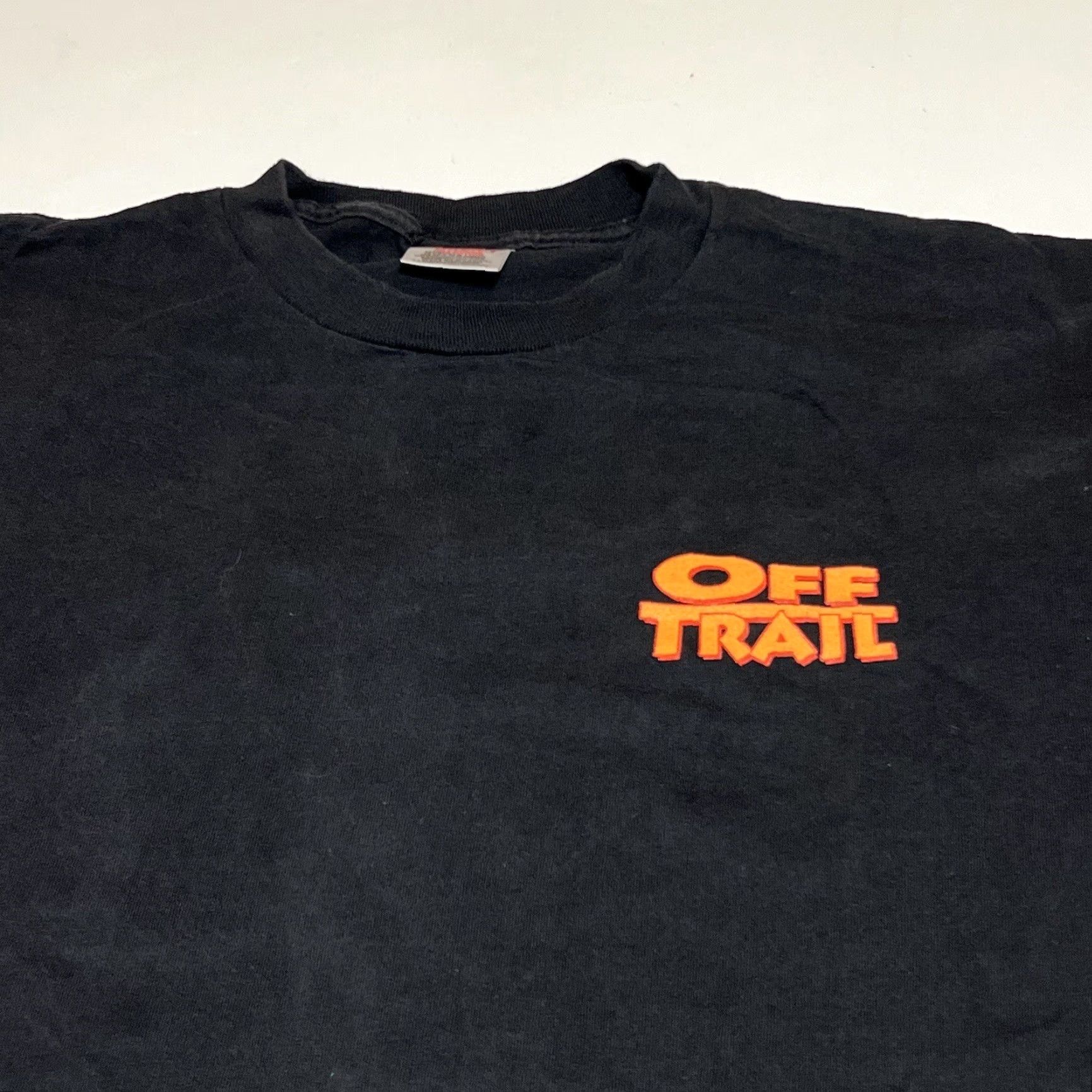 Vintage VINTAGE Off Trail 90s Men’s Sz Large Black T Shirt Two Sided Graphic Shirt Mens Large Black Graphic Print 90s Vintage Size US L / EU 52-54 / 3 - 4 Thumbnail