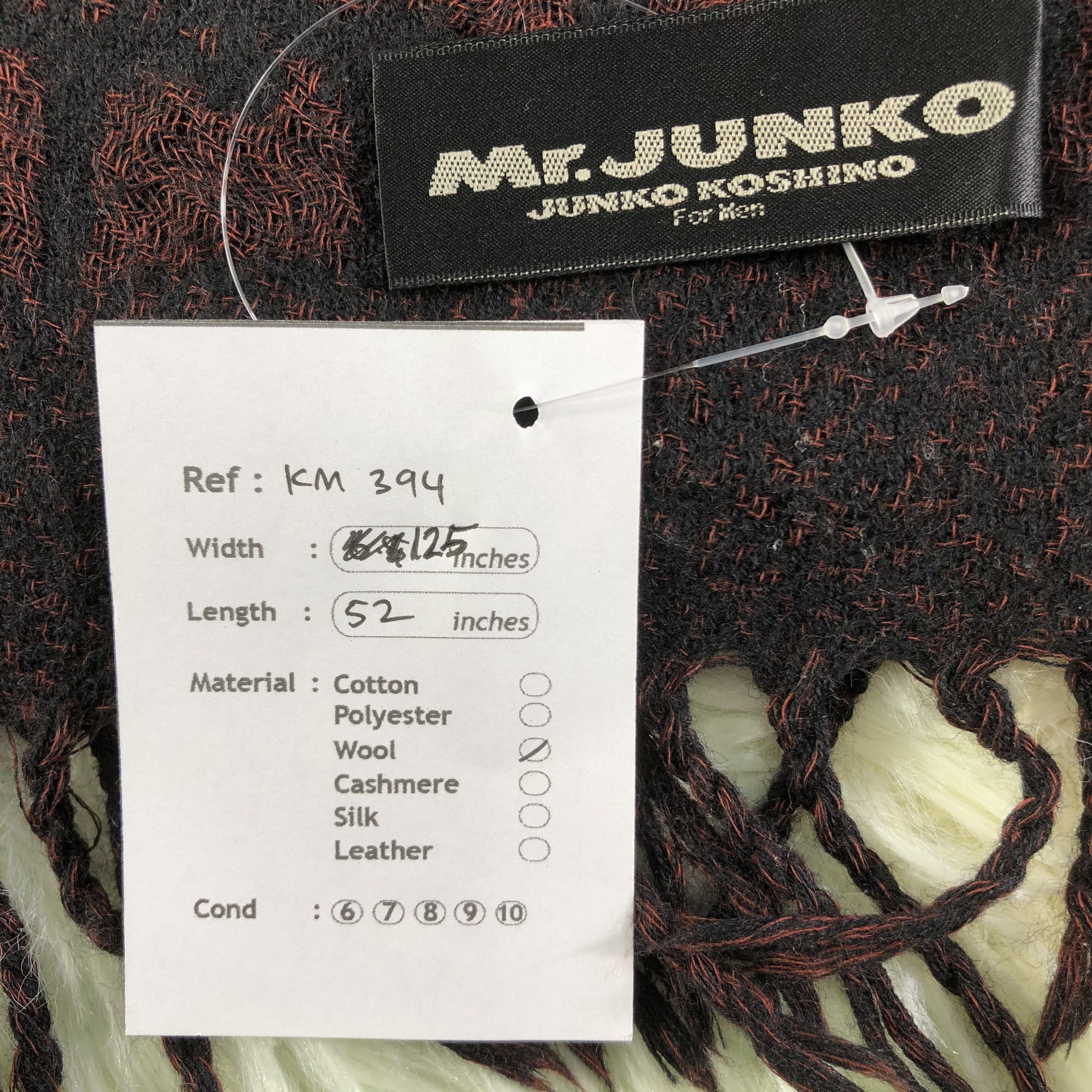 Mr. Junko × Vintage Mr. Junko Scarf / Muffler / Neckwear - KM394 Size ONE SIZE - 5 Thumbnail