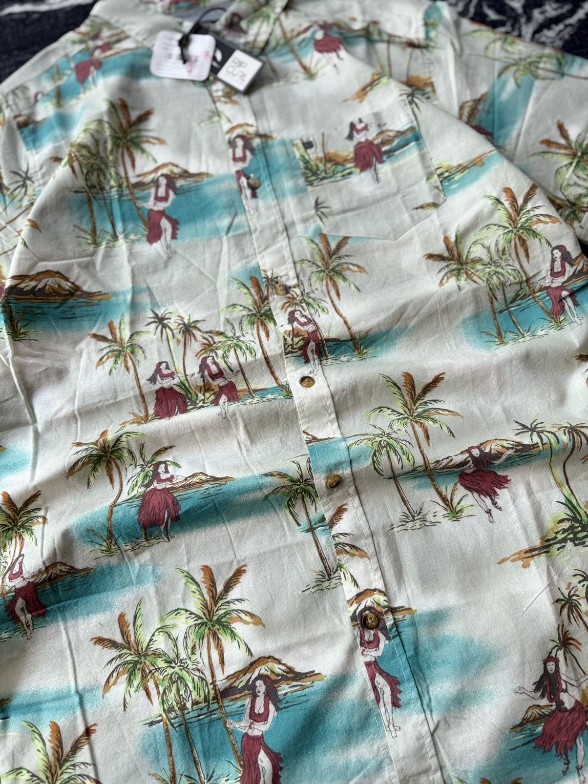 Ripcurl × Vintage Ripcurl palm paradise shirt Size US L / EU 52-54 / 3 - 4 Thumbnail
