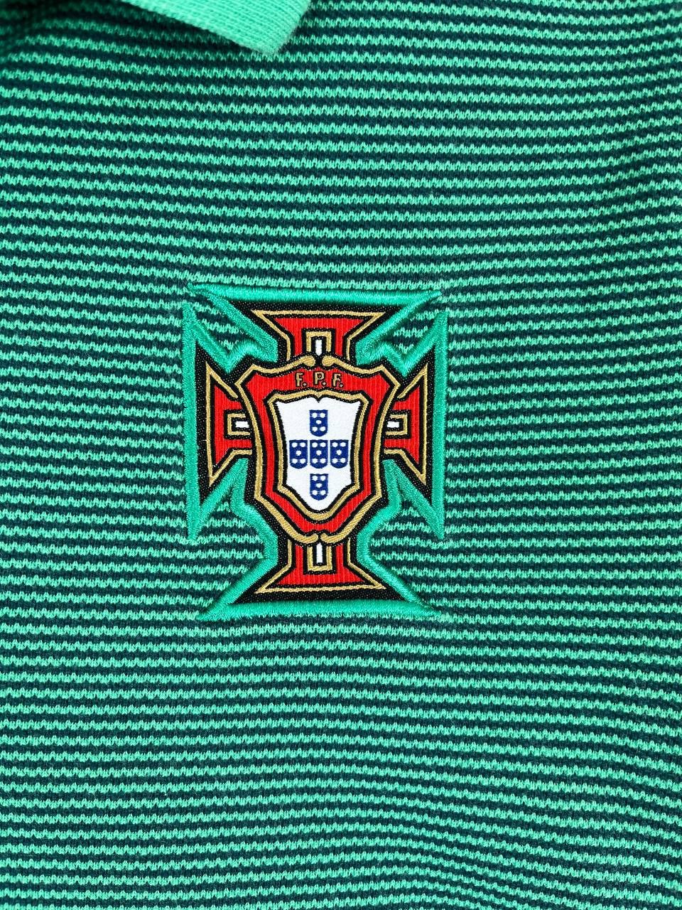 Nike Portugal Polo Shirt Nike 2016-2017 Green Striped Size M Size US M / EU 48-50 / 2 - 2 Thumbnail