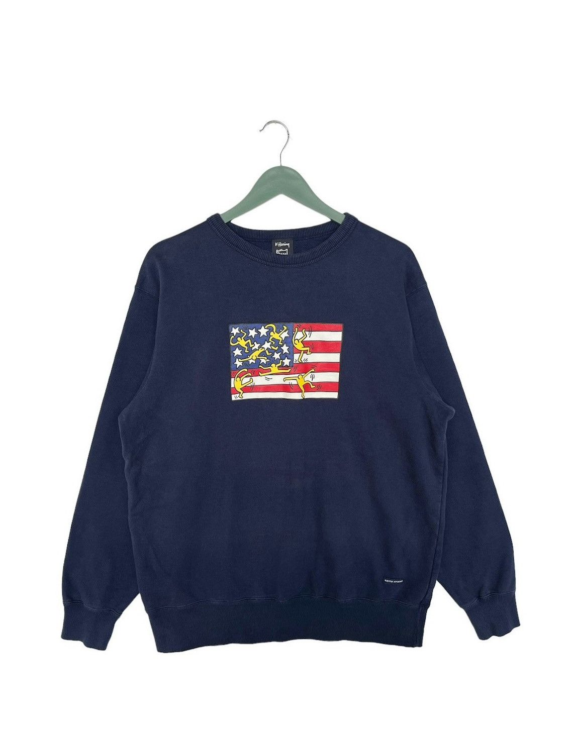 Keith Haring Vintage Y2K Keith Haring Art Sweatshirt Size US L / EU 52-54 / 3 - 1 Thumbnail