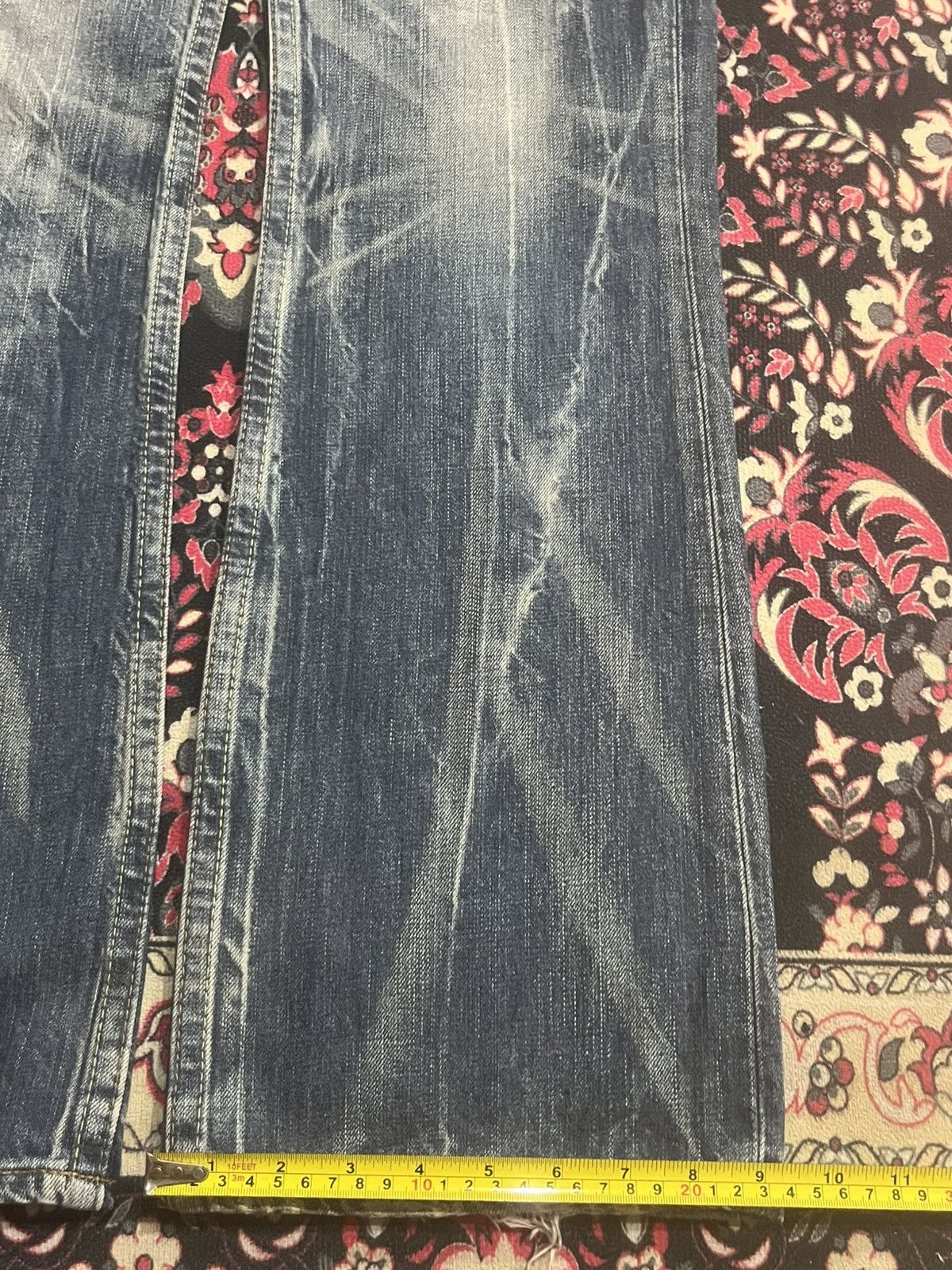 Levi's Levi’s 507 Japan Alluring Blue Washed Cargo Flare Jeans Size US 32 / EU 48 - 17 Thumbnail