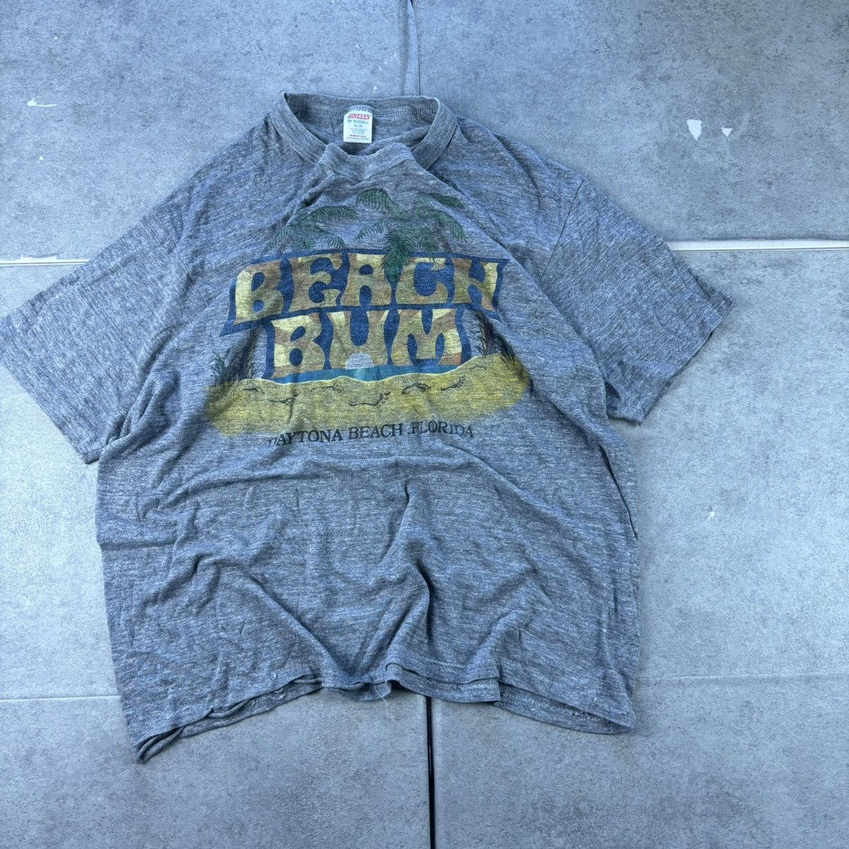 Jerzees Vintage 80s jerzees gray daytona beach beach bum tshirt Size US XL / EU 56 / 4 - 1 Thumbnail