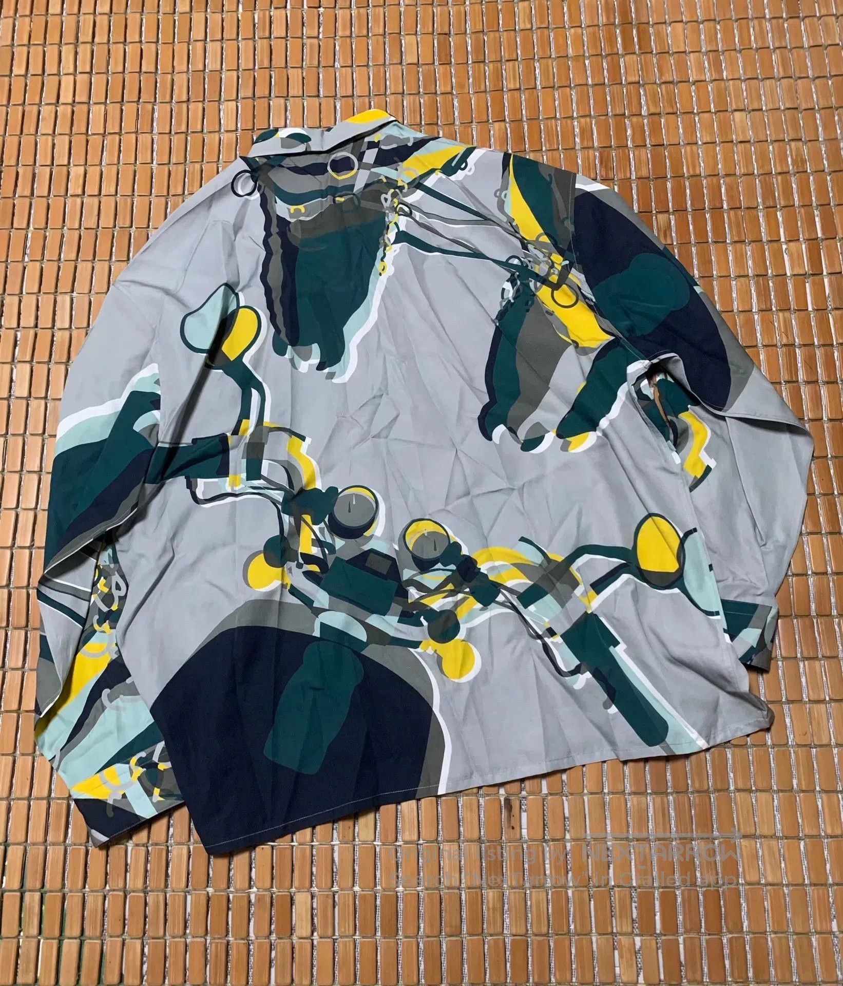 Hermes Hermes War Horse Print Silk Shirt. Size US XS / EU 42 / 0 - 3 Thumbnail