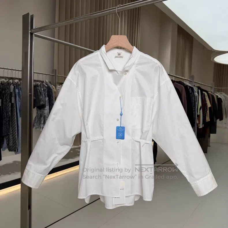 Hermes Hermes White Casual Wind Shirt Size M / US 6-8 / IT 42-44 - 1 Thumbnail