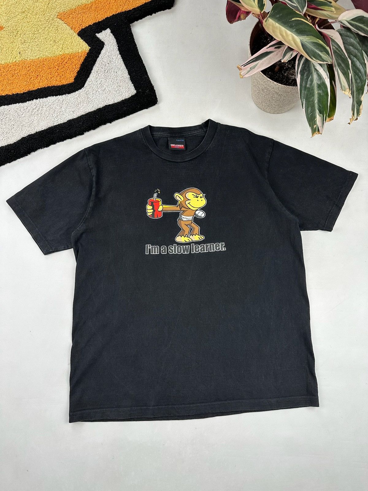 Vintage Vintage I’m a Slow Learner Dynamite Monkey Funny Shirt Size US L / EU 52-54 / 3 - 1 Thumbnail