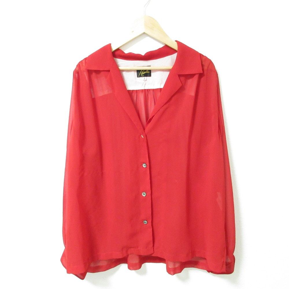 Other Needles Gathered Blouse Poly Chiffon Blouse Others Tops IN139 DUTY FREE for USA