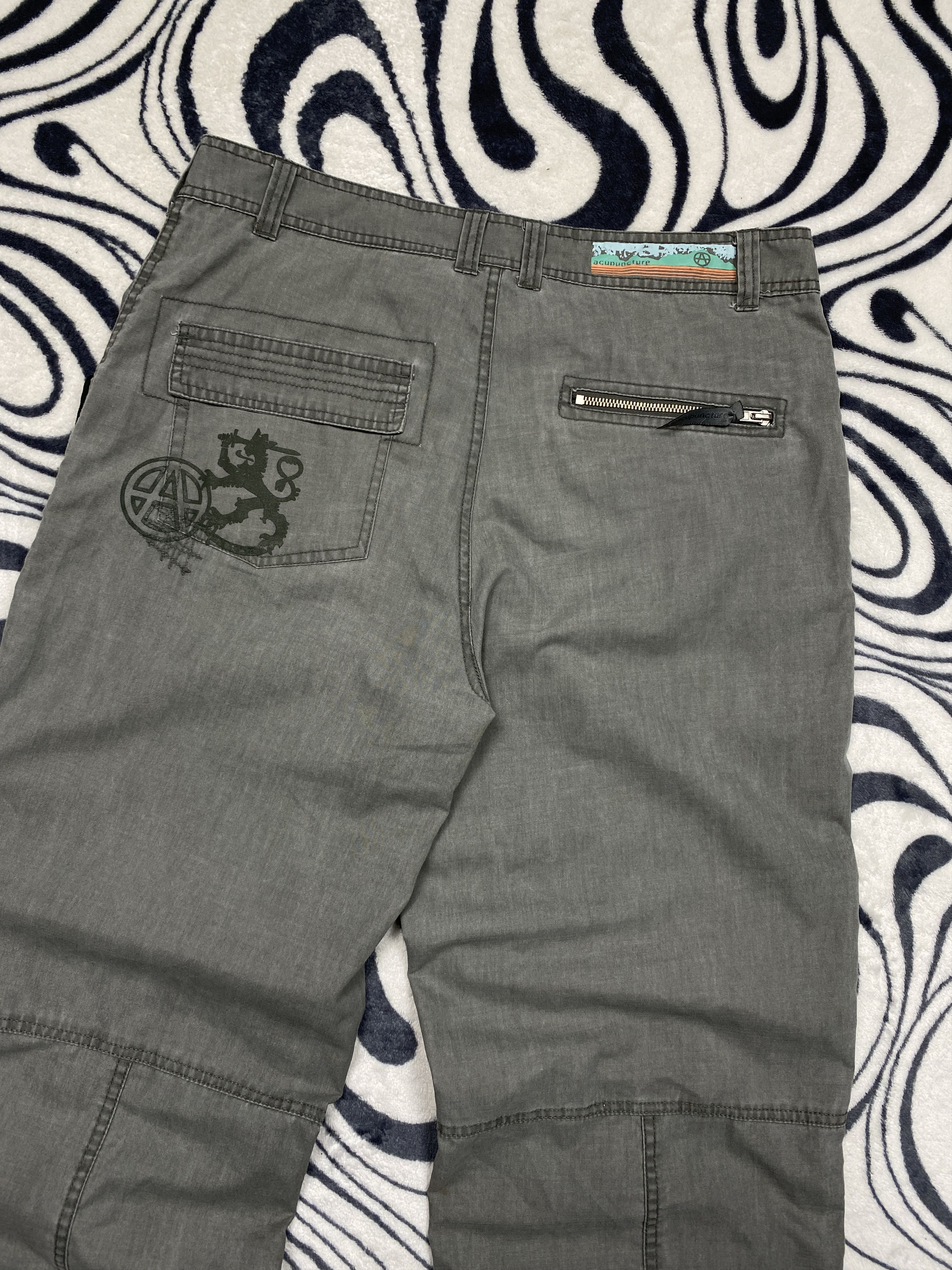 20471120 Acupuncture Vintage Mens Pants Y2K Avant Garde Size US 32 / EU 48 - 7 Thumbnail