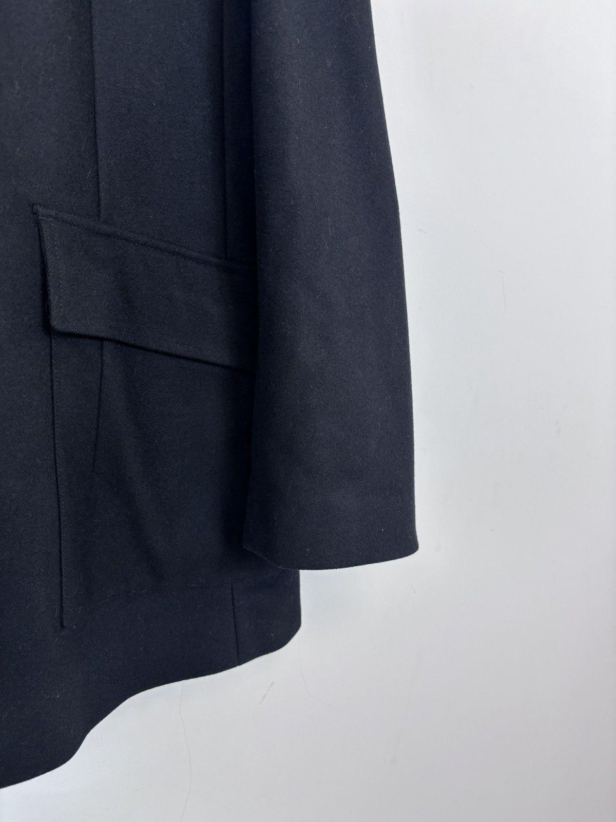 Reiss Reiss Men’s Black Wool Blend Stand Collar Coat Size US L / EU 52-54 / 3 - 9 Thumbnail