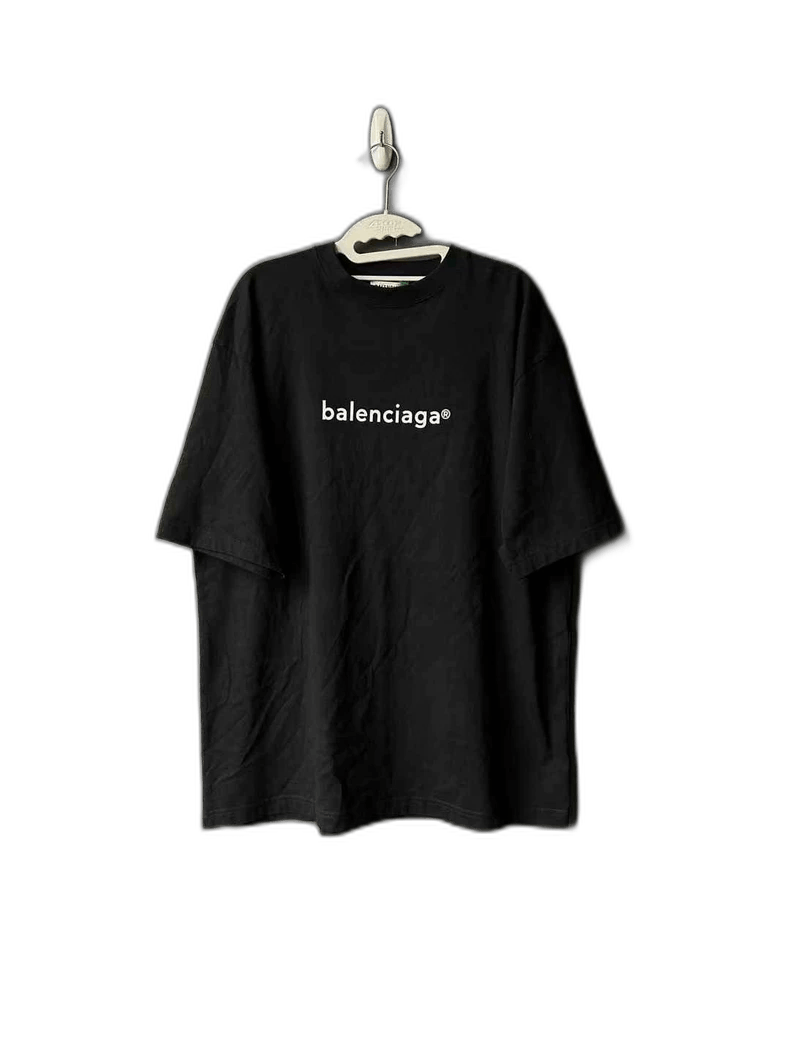 Balenciaga Balenciaga Black Letter Short Sleeve T-Shirt Size US S / EU 44-46 / 1 - 1 Thumbnail