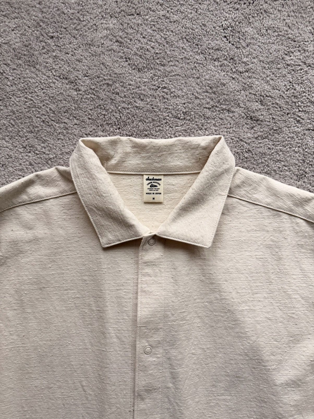Jackman Jackman LT Coach Shirt Cream Size US M / EU 48-50 / 2 - 3 Thumbnail