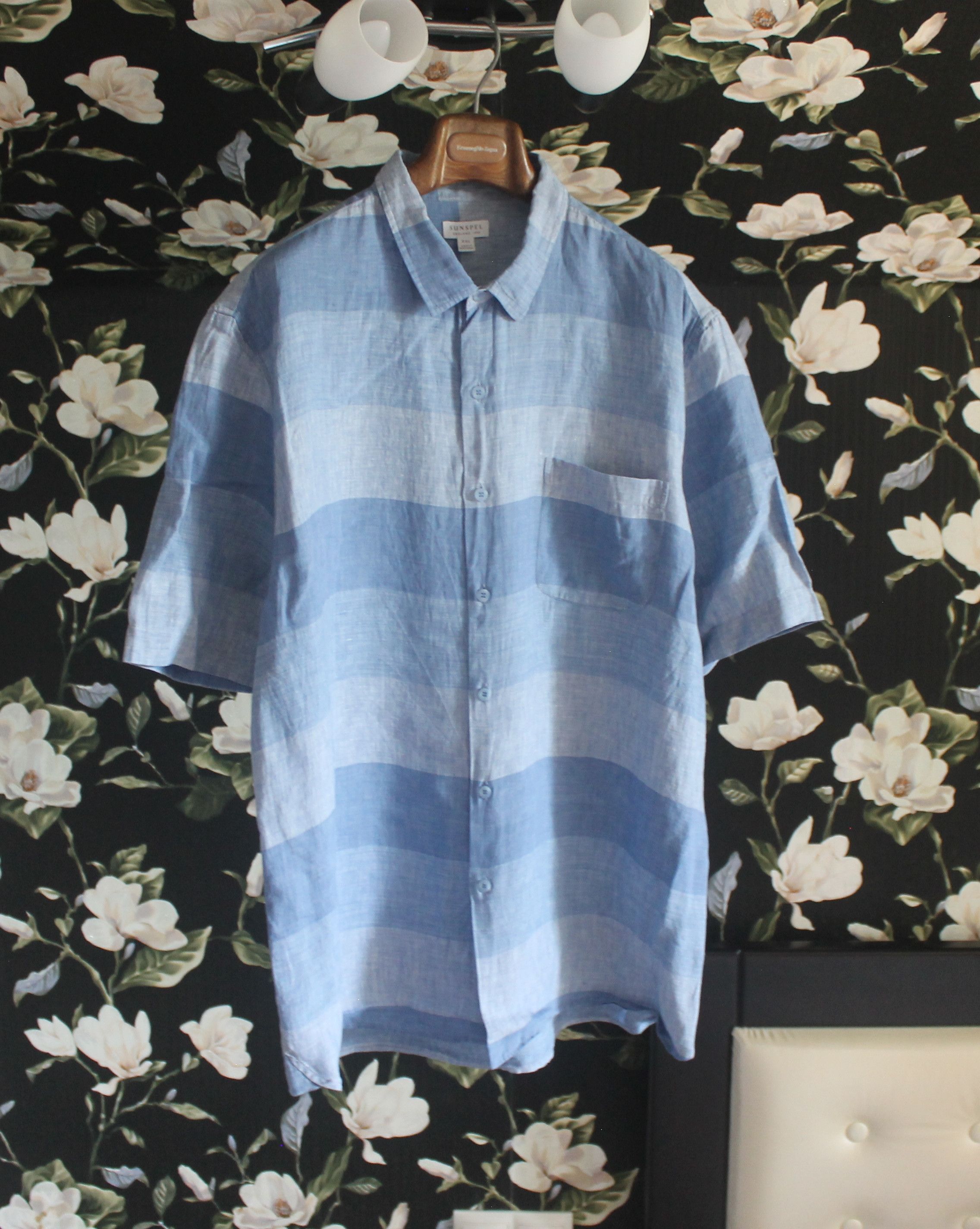 Sunspel Sunspel Linen Short Sleeve Shirt Size US XXL / EU 58 / 5 - 1 Thumbnail