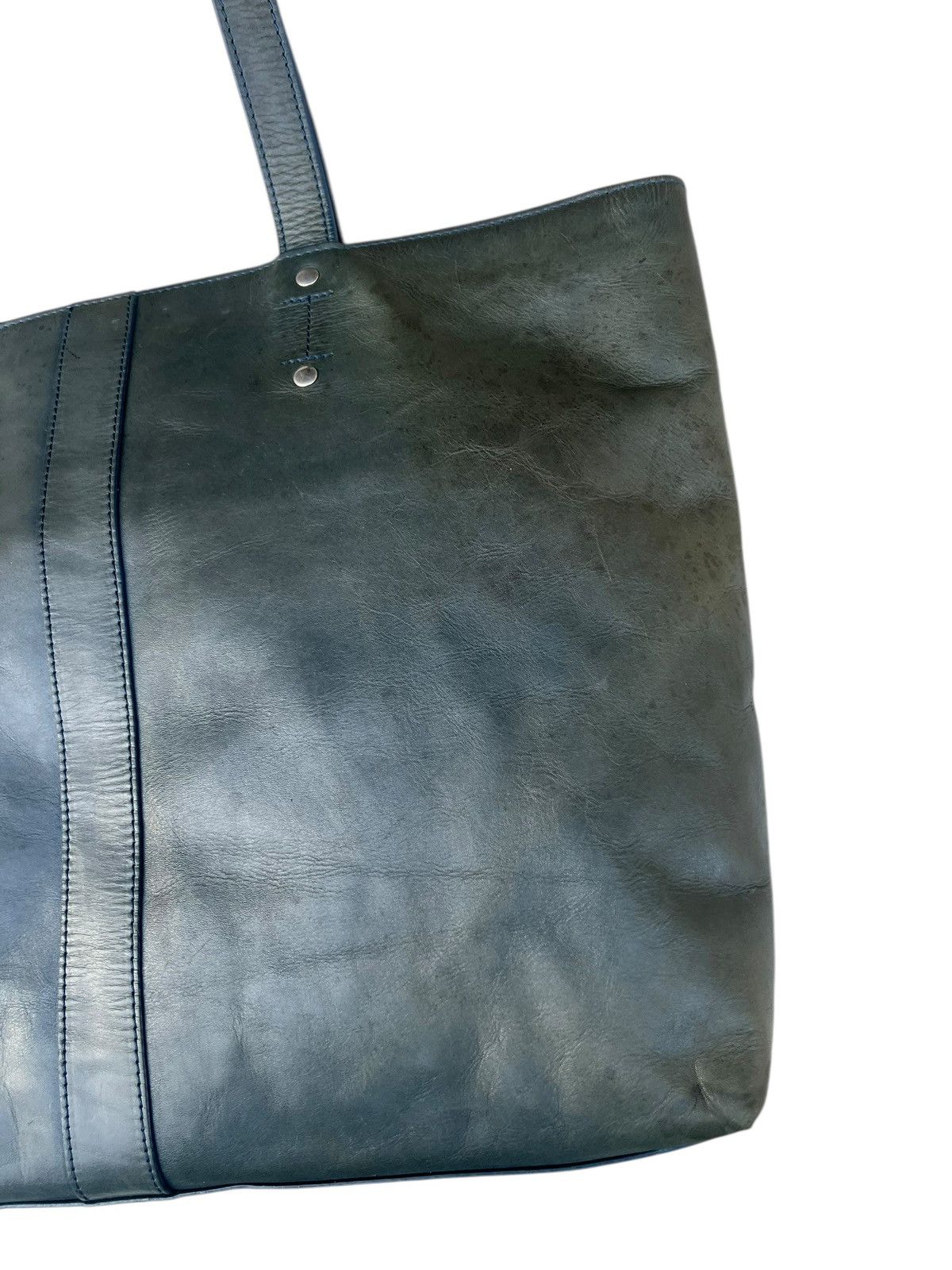 Tete Homme Tete Homme Japan Faded Patina All Leather Tote Bag Size ONE SIZE - 10 Thumbnail