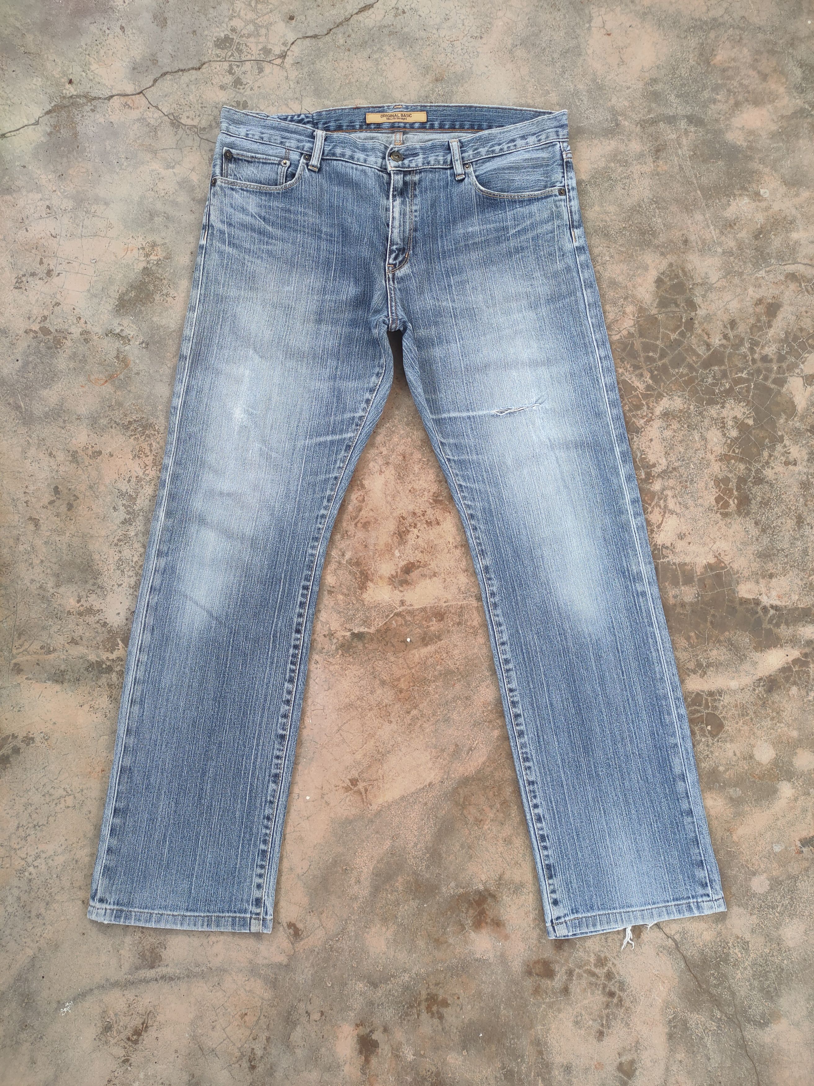 Japanese Brand × Jean × Vintage W36 VINTAGE JAPAN S-001 FADED DISTRESSED DENIM JEAN PANTS Size US 36 / EU 52 - 1 Thumbnail