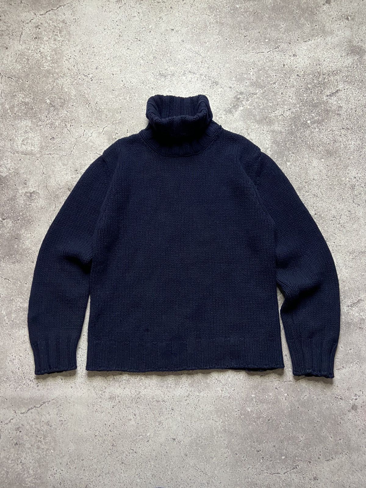 Dolce & Gabbana D&G Dolce&Gabbana Vintage Wool Turtleneck Knit Sweater Size US L / EU 52-54 / 3 - 3 Thumbnail