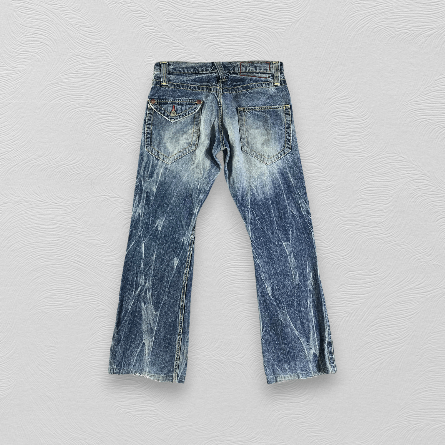Japanese Brand Blue Way Jeans Flare Denim KJ2220 Size US 30 / EU 46 - 2 Thumbnail